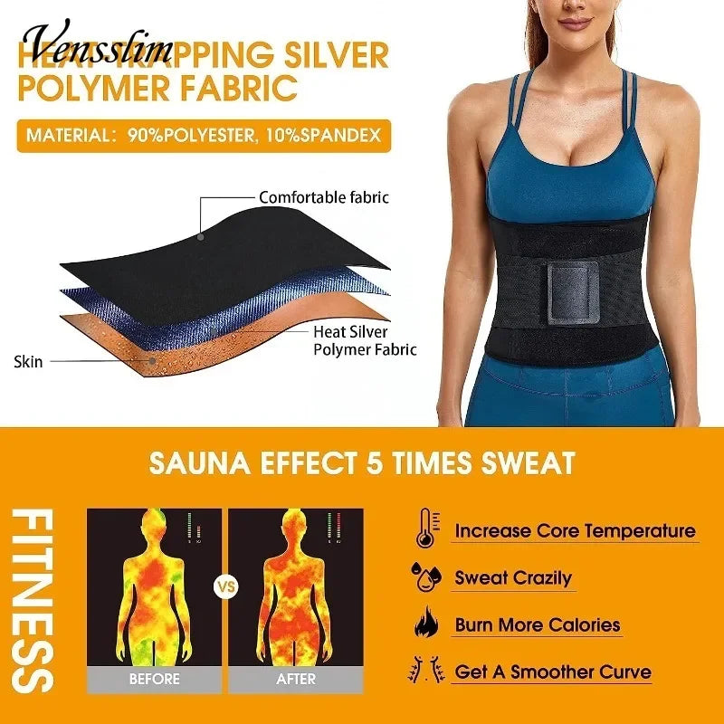 Cinto Sauna Redutor de Abdômen e Cintura — Modelador Feminino