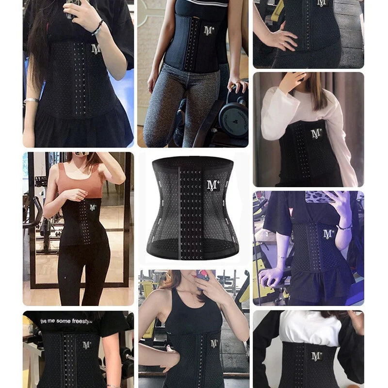 Cinta Modeladora com Corset e Faixa Redutora de Cintura Feminina
