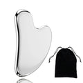 Gua Sha em Aço Inoxidável para Massagem Facial | Lifting, Contorno e Skincare