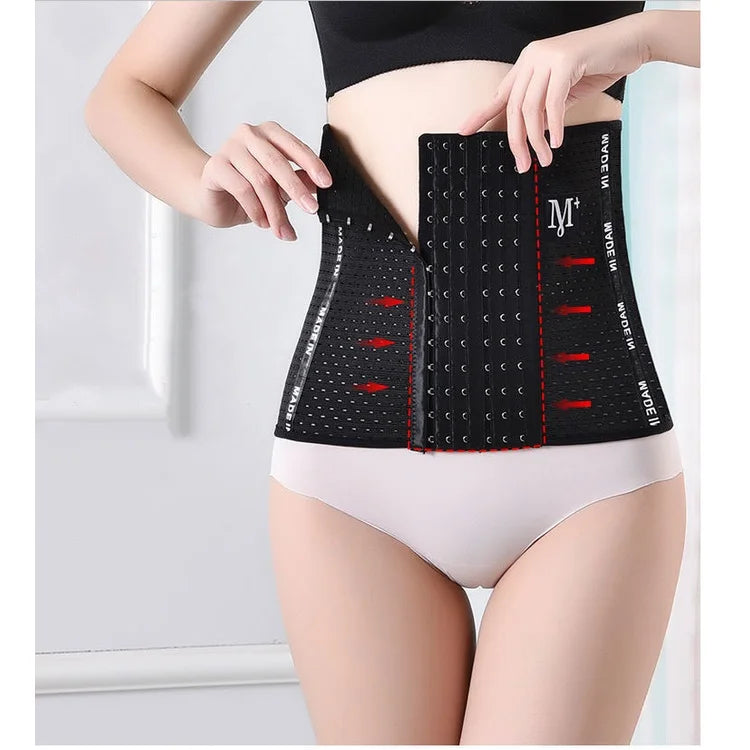Cinta Modeladora com Corset e Faixa Redutora de Cintura Feminina