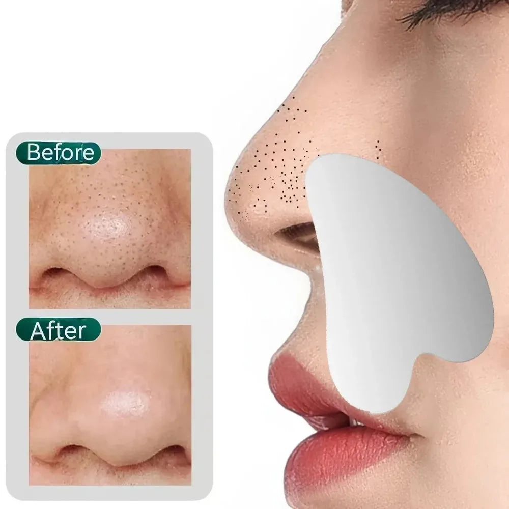 Gua Sha em Aço Inoxidável para Massagem Facial | Lifting, Contorno e Skincare