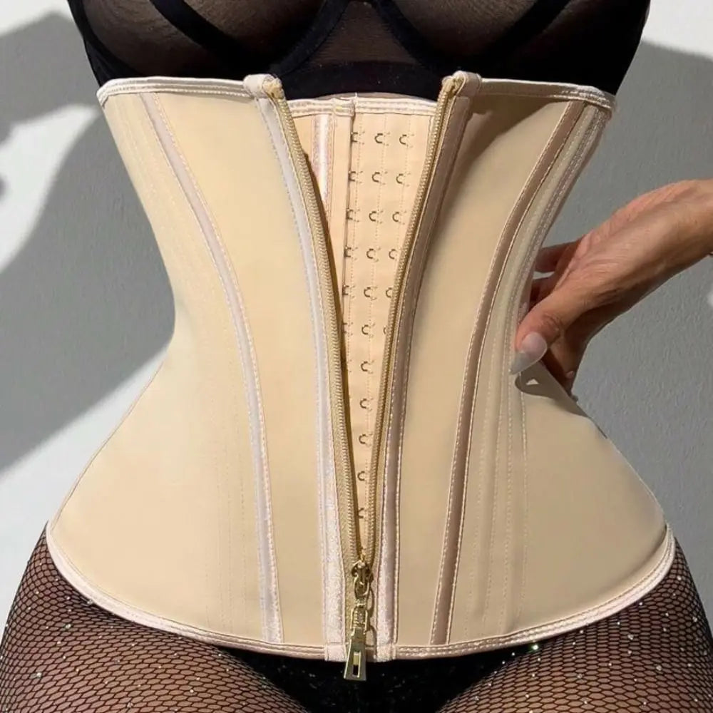 Cinta Modeladora Feminina Redutora de Medidas Compressão Média Controle de Abdômen e Cintura