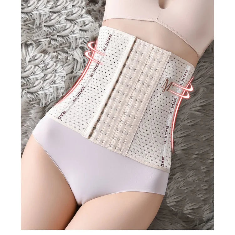 Cinta Modeladora com Corset e Faixa Redutora de Cintura Feminina